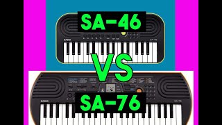 Best Piano a beginner? - Casio SA-46 VS Casio SA-76 - YouTube