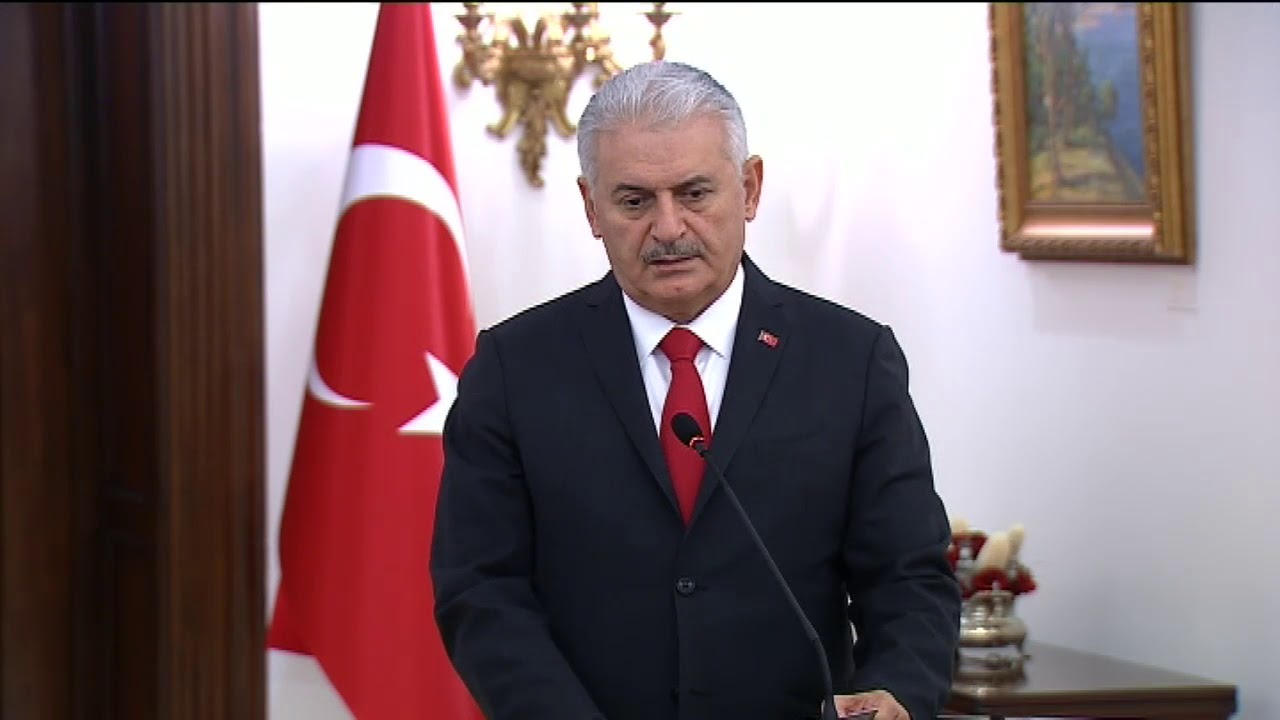 المؤتمر الصحفي بين رئيس الوزراء العراقي د . حيدر العبادي والتركي بن علي يلدريم