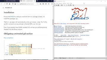 2021.05.29 3rd Common Lisp Vid, installing melpa, sly, quicklisp, in a vanilla emacs, with rat-girl.