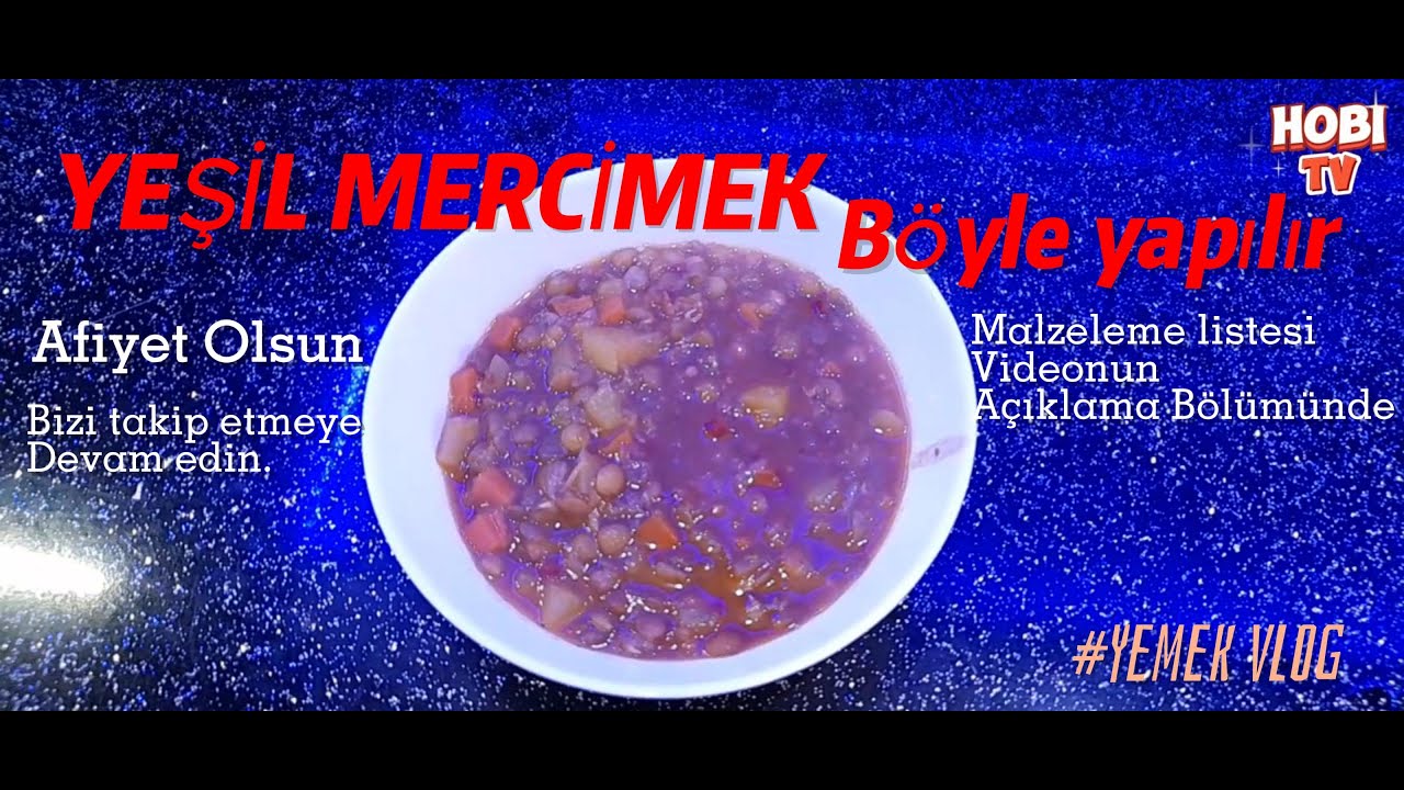 Yeşil mercimeği sevmeyen kalmayacak #yemektarifi