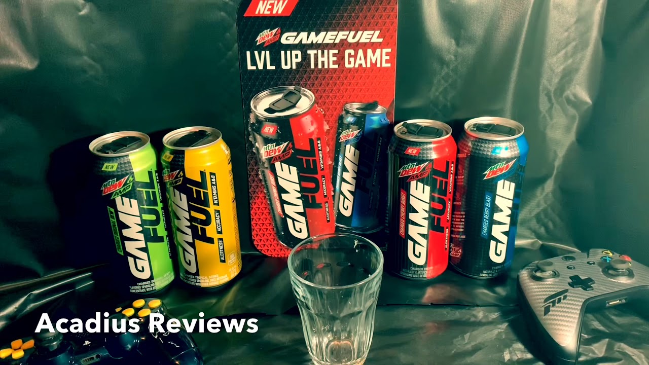 Mtn Dew Game Fuel Charged Berry Blast Review! MtnDew GameFuel Gamer