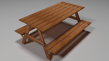 3ds max picnic bench modeling tutorial part 01