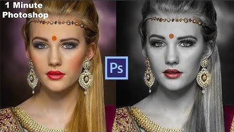 1 Minute Photoshop - Color Splash Effect