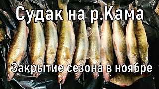 Рыбалка на судака в конце сезона р.Кама д.Масловка.