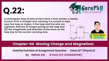 Ch04Q22 Moving Charges & Magnetism (Assignment) Solution