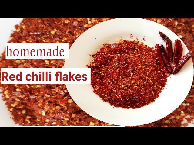 Chili flakes  How to make chili flakes - Sharmis Passions