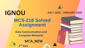 MCS-218 Solved Assignment July-25/Jan-26 || MCA_NEW (2nd Sem)|| IGNOU Assignment Solutions (2025-26)