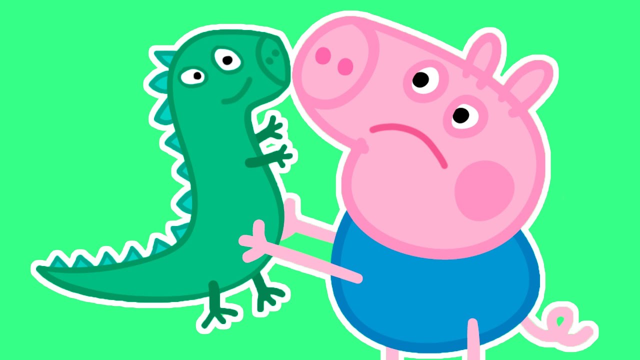 GEORGE DOESNT LIKE DINOSAUR - YouTube