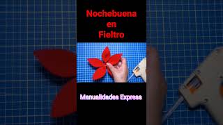Flor de Nochebuena (en fieltro)
