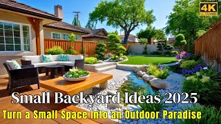 Small Backyard Ideas 2025: Transform a Tiny Space Into an Outdoor Paradise!