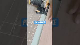 PVC laminate 90 degree install #short video#kamal carpenter #laminate #kitchen design