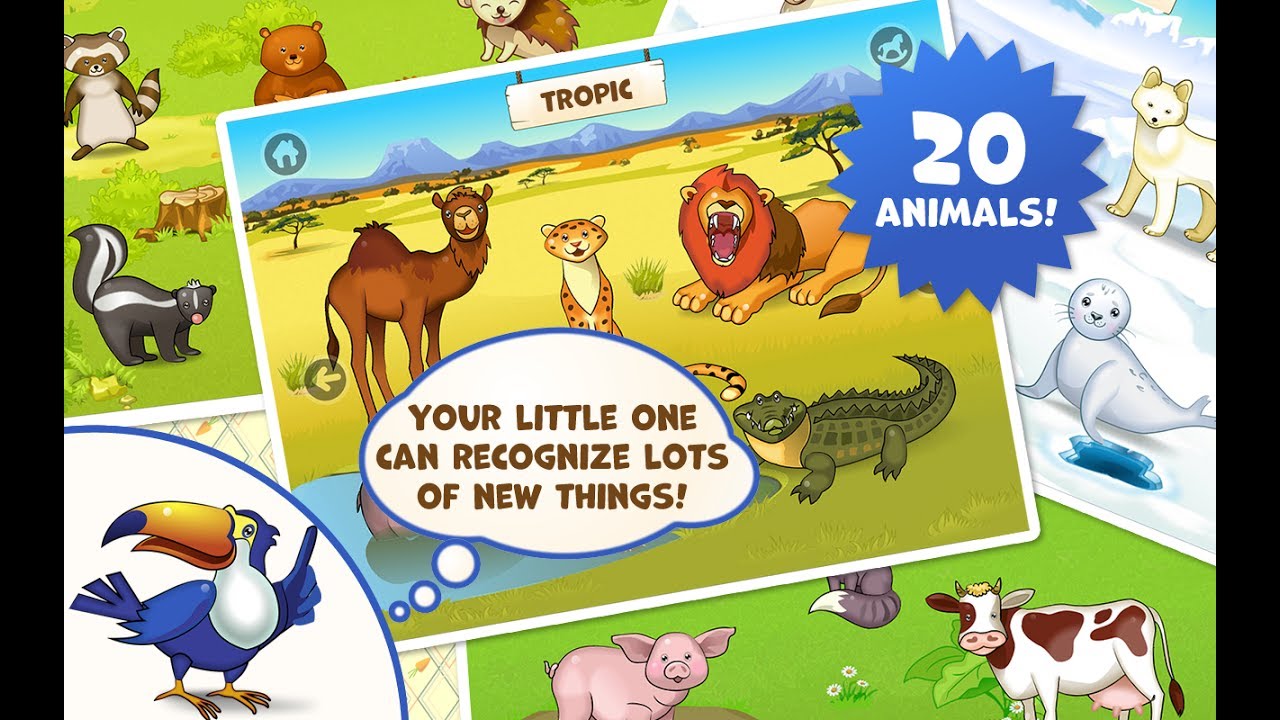 Kids game Zoo Playground Games for kids and baby Learn Animals