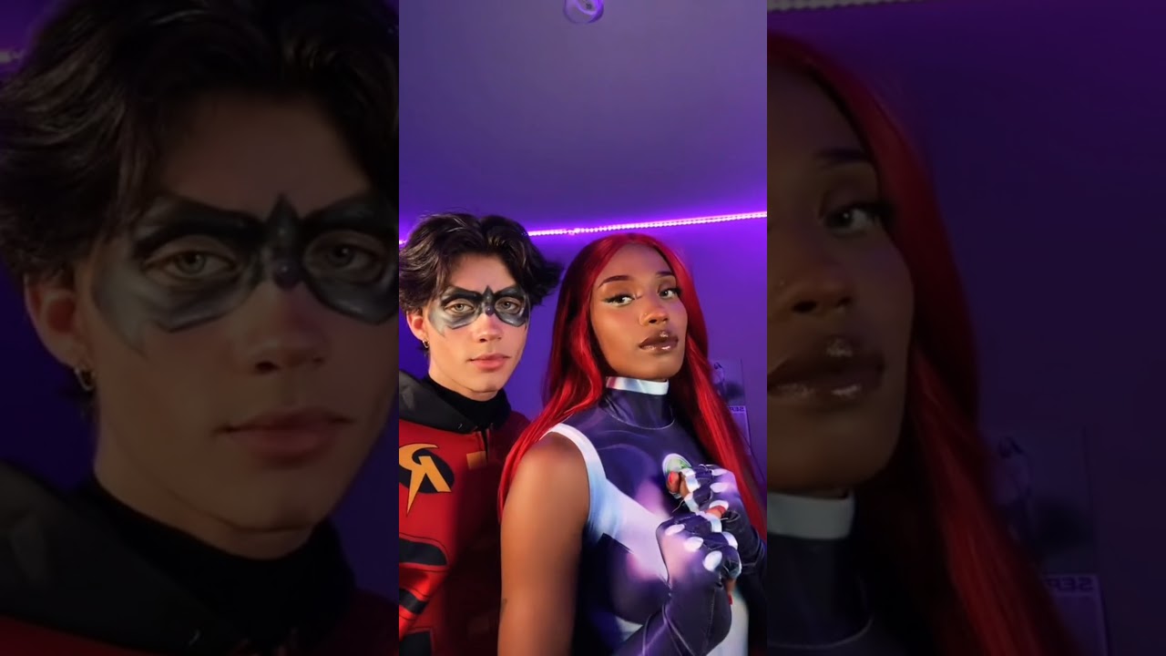 💜Starfire and Robin❤️  #teentitans #cosplay #starfire #robin #titans #dc#dccomics#dcuniverse#love