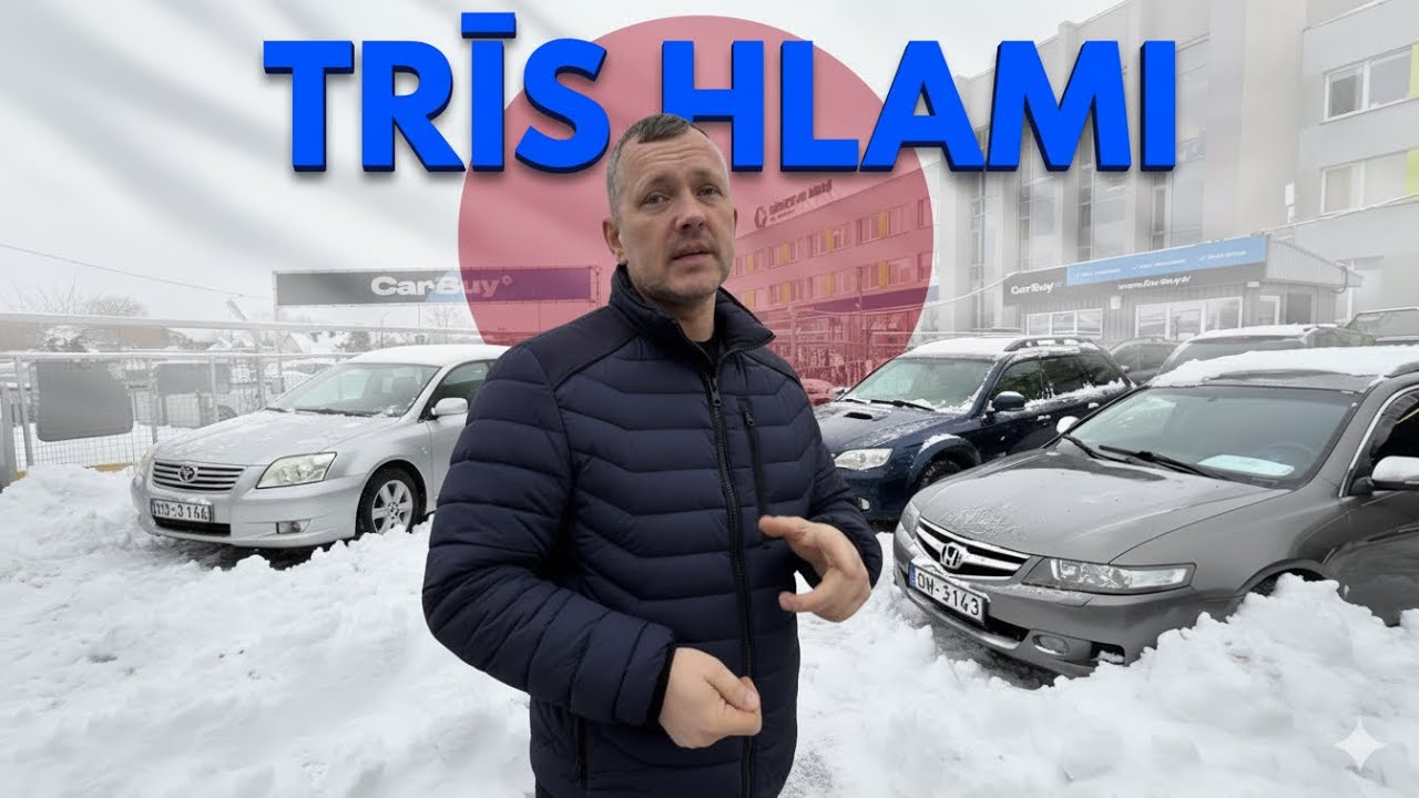 TRĪS JAPĀŅU HLAMI - KĀDS AUTO SANĀK PAR 1700EURO
