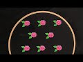 Ring Knot Flower Embroidery Tutorial With Silk Thread In Telugu | Challah Flower Embroidery