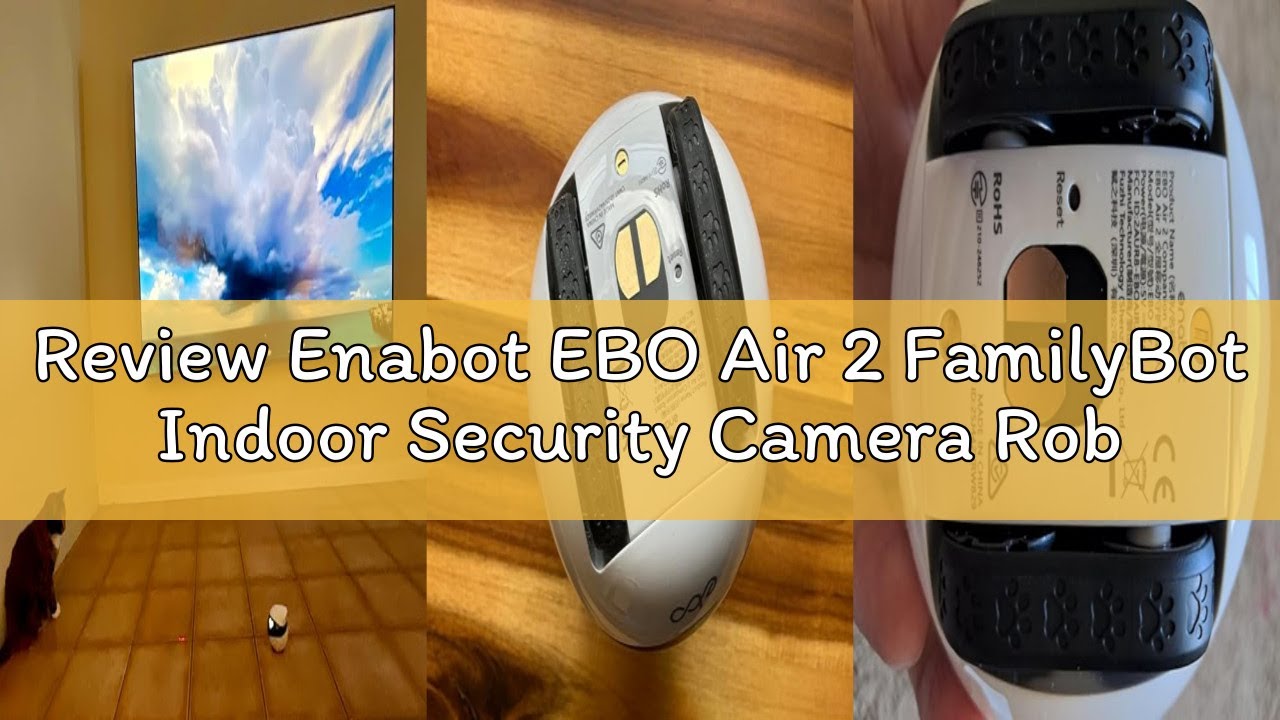 Review Enabot EBO Air 2 FamilyBot Indoor Security Camera Robot: 2K Pet Camera, Movable Home Robot, C
