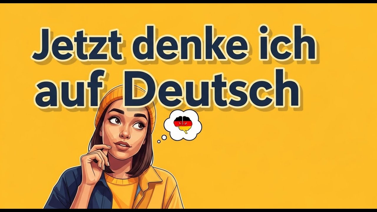 Endlich AUTOMATISCH Deutsch denken 🚀 So trainierst du dein Gehirn direkt auf Deutsch 💡