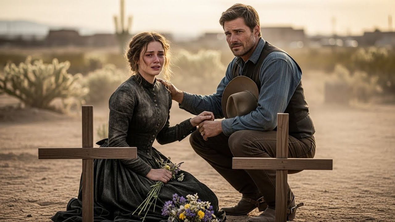 A Cowboy Saw Her Crying At Her Parents' Grave, He Stood Beside Her And Never Left Her Side