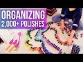 Organizing My 2000+ Nail Polishes in Rainbow Order! || KELLI MARISSA