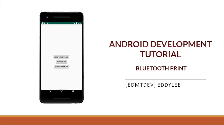 Android Development Tutorial - Bluetooth Print
