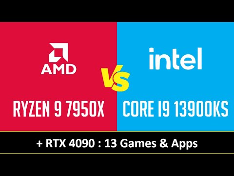 RYZEN 9 7950X vs CORE I9 13900KS - 13 Games & Apps (RTX 4090)