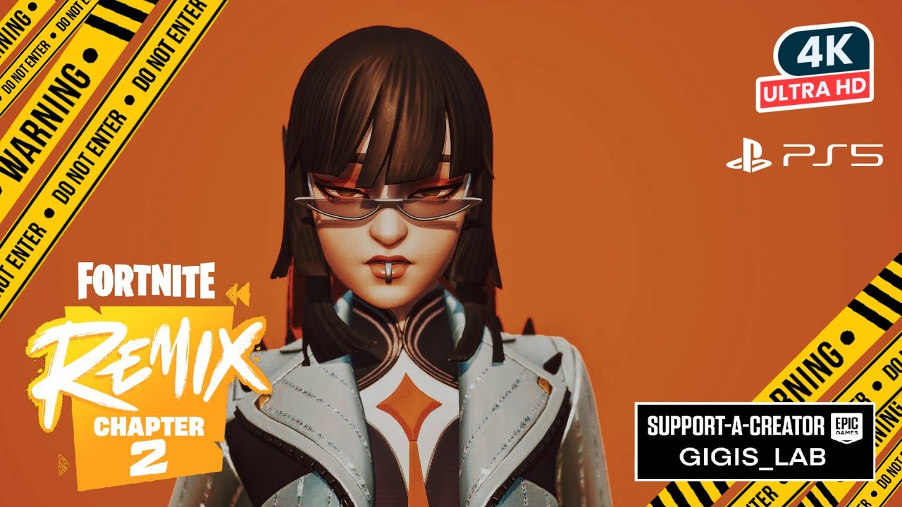 FORTNITE Chapter 2 REMIX COUNTESS DARAKU Skin Showcase Before You Buy Gameplay Review PS5 4K HDR