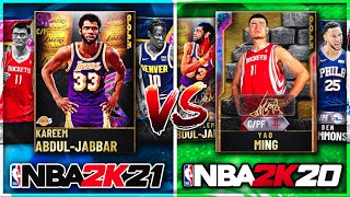 THE BEST TEAM IN NBA 2K21 MyTEAM VS. THE BEST TEAM AT THIS STAGE IN NBA 2K20 MyTEAM Who Wins