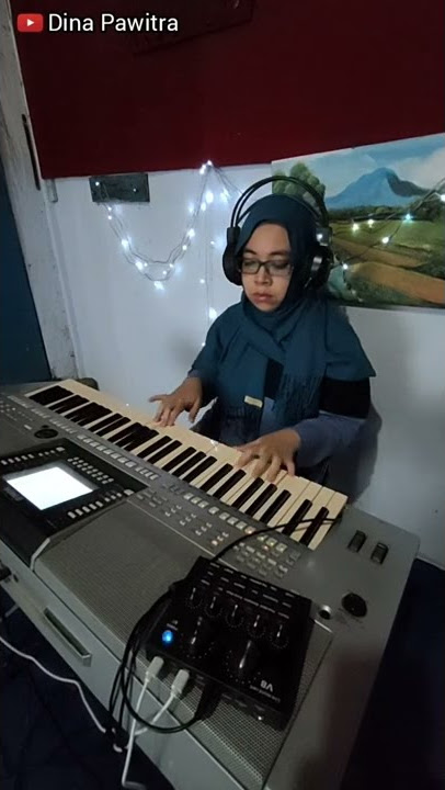 Piano Qomarun - Mostafa Ateef (Cover By Dina Pawitra) #shorts #shortsbeta