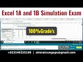 Excel 1A and 1B Simulation Exam | excel 1a and 1b simulation exam #excel1a #excel1b #excelexam