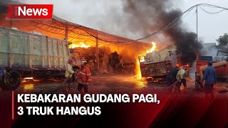Kebakaran Gudang di Sidoarjo Hanguskan Belasan Ton Bekatul dan Empat Kendaraan - iNews Pagi 24/06
