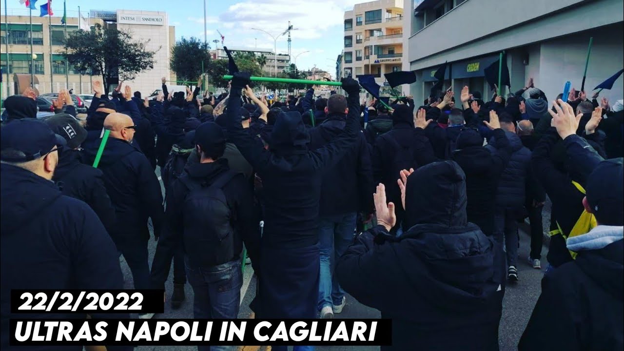 ULTRAS NAPOLI IN CAGLIARI || Cagliari vs Napoli 22/2/2022
