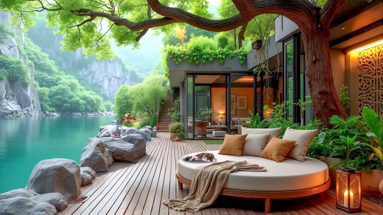 Quiet Dream Deck & Sweet Bossa Jazz 🌴 Happy Jazz Instrumental Music for Relax Your Mind