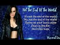 Katy Perry - Not The End Of The World (Lyrics)