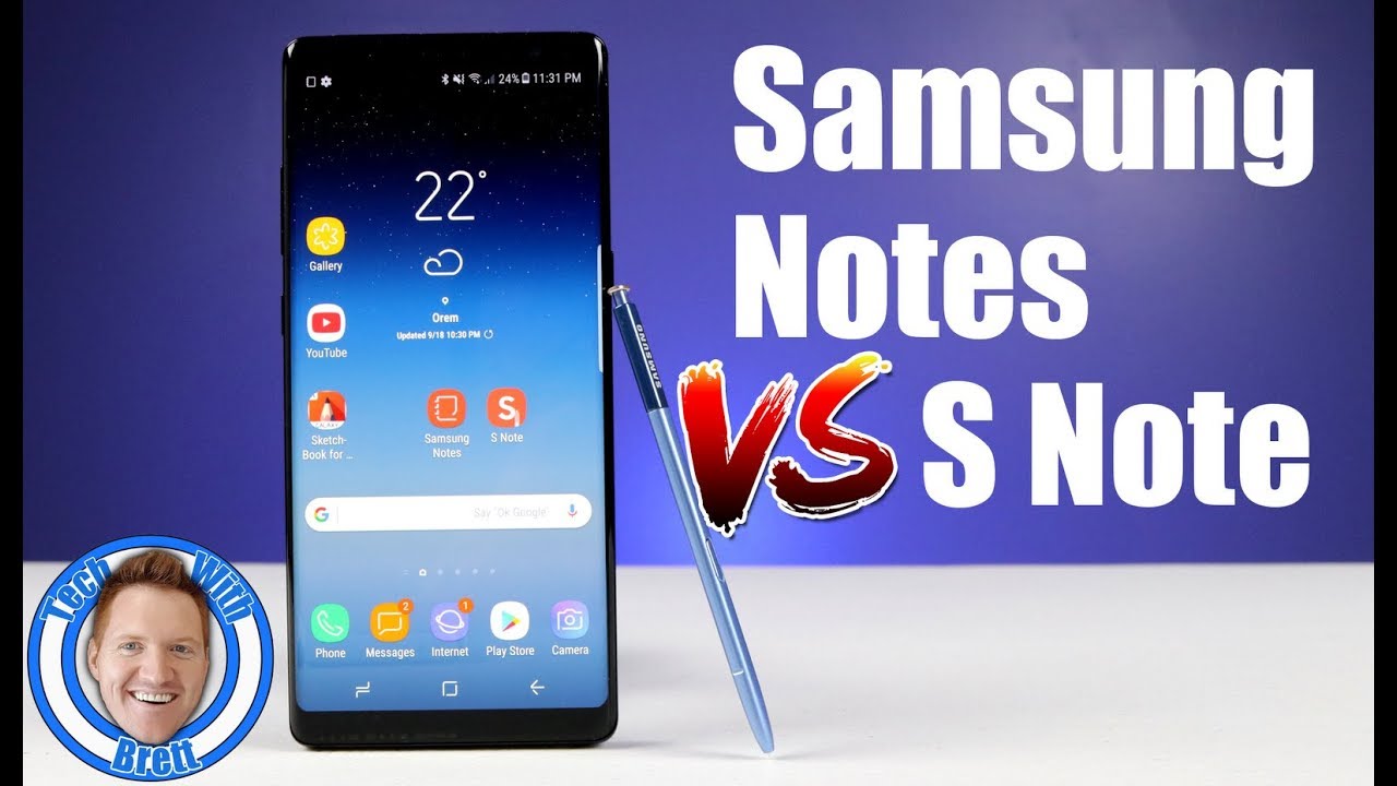 Samsung Notes VS S Note on Note 8 