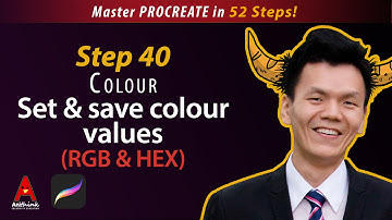 Procreate : Set & save colour values  -Step 40