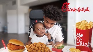 Chick-Fil-A Mukbang With 2 Year Old Talks About My Ex-Girlfriend