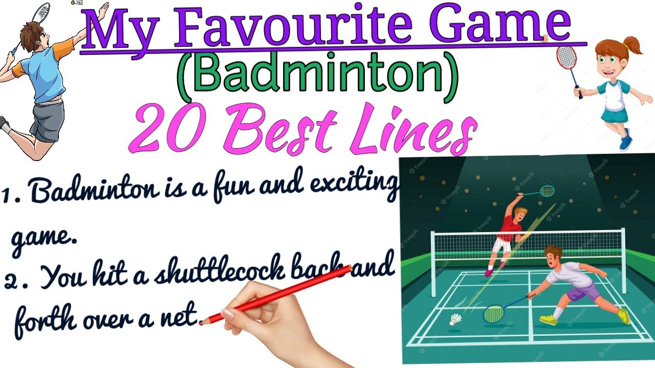 my favourite game badminton essay in urdu