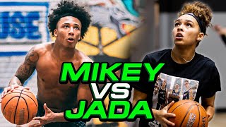 Mikey Williams Vs Jada Workout!! They Go At Each Other In Shooting Contest!