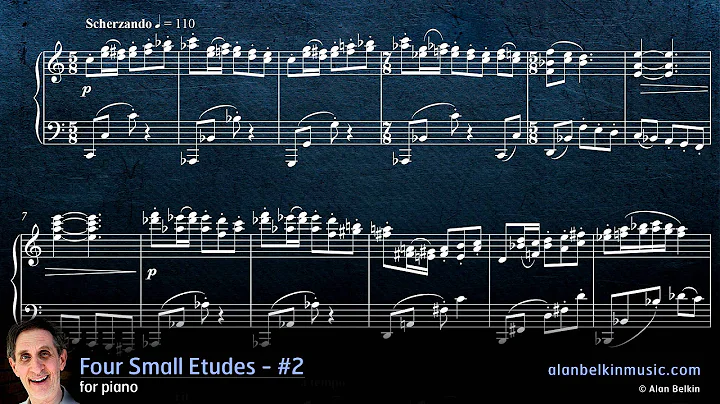 Four Small Etudes for piano solo - #2