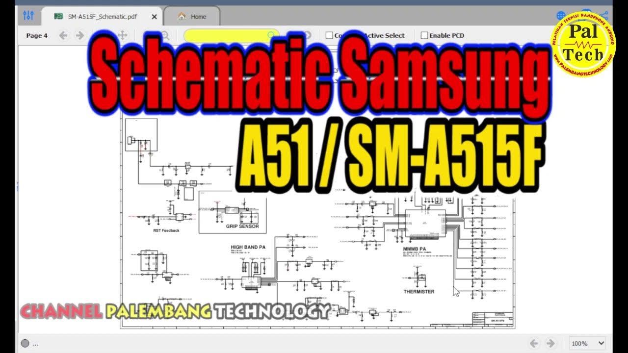 Schematic Samsung A51 SM-A515F // Skema A51 // Skema SM-A515F - YouTube