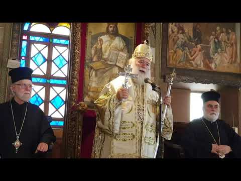 Οι ευχές του Πατριάρχη Θεόδωρου ανήμερα των Χριστουγέννων στον Αγ. Νικόλαο Χαμζάουι (25.12.20)