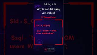 A Hacker Can DELETE Your Entire Database With This PHP Code 😱 #shorts