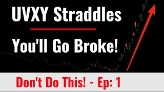 Don't Sell Naked UVXY Straddle Options  -  You'll Go Broke