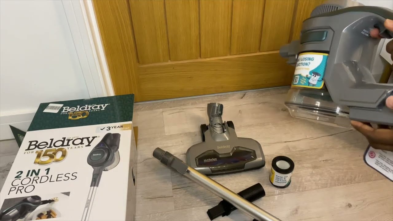 Unboxing of the Beldray 2 in 1 cordless pro Vacuum Hoover YouTube