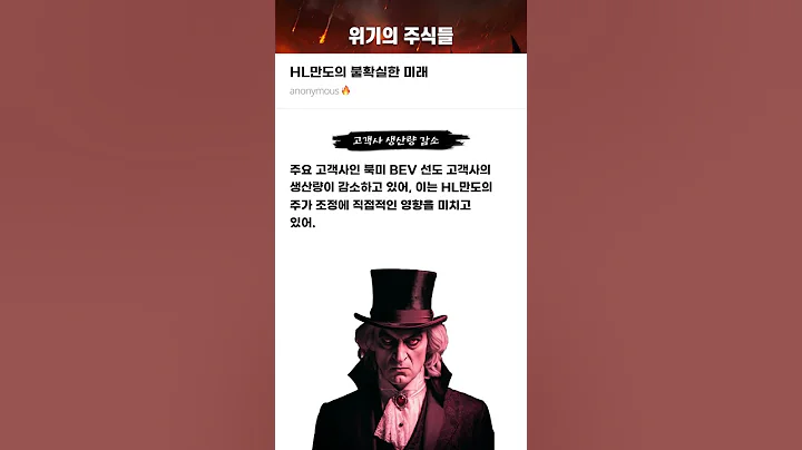 HL만도의 불확실한 미래 #20250408#HL만도#위기의주식들