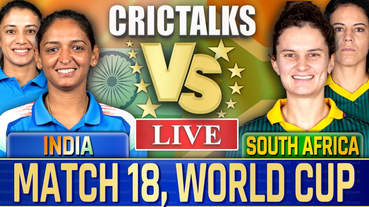 🔴 Live: IND-W vs SA-W, Match 18, T20 World Cup Live Cricket Match Today, Live Score Commentary 2026