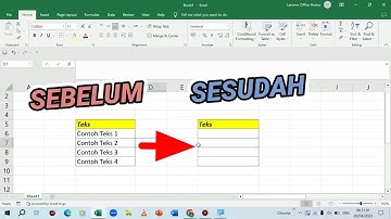 Tutorial Cara Menyembunyikan Tulisan (Teks) di Microsoft Excel