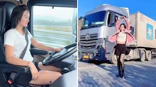 Life On The Road Female Truck Driver Zhang Qiuyun Delivering Fresh Produce