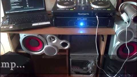 How to set up a Numark Mixtrack Pro Controller to a laptop, speakers and an amp.