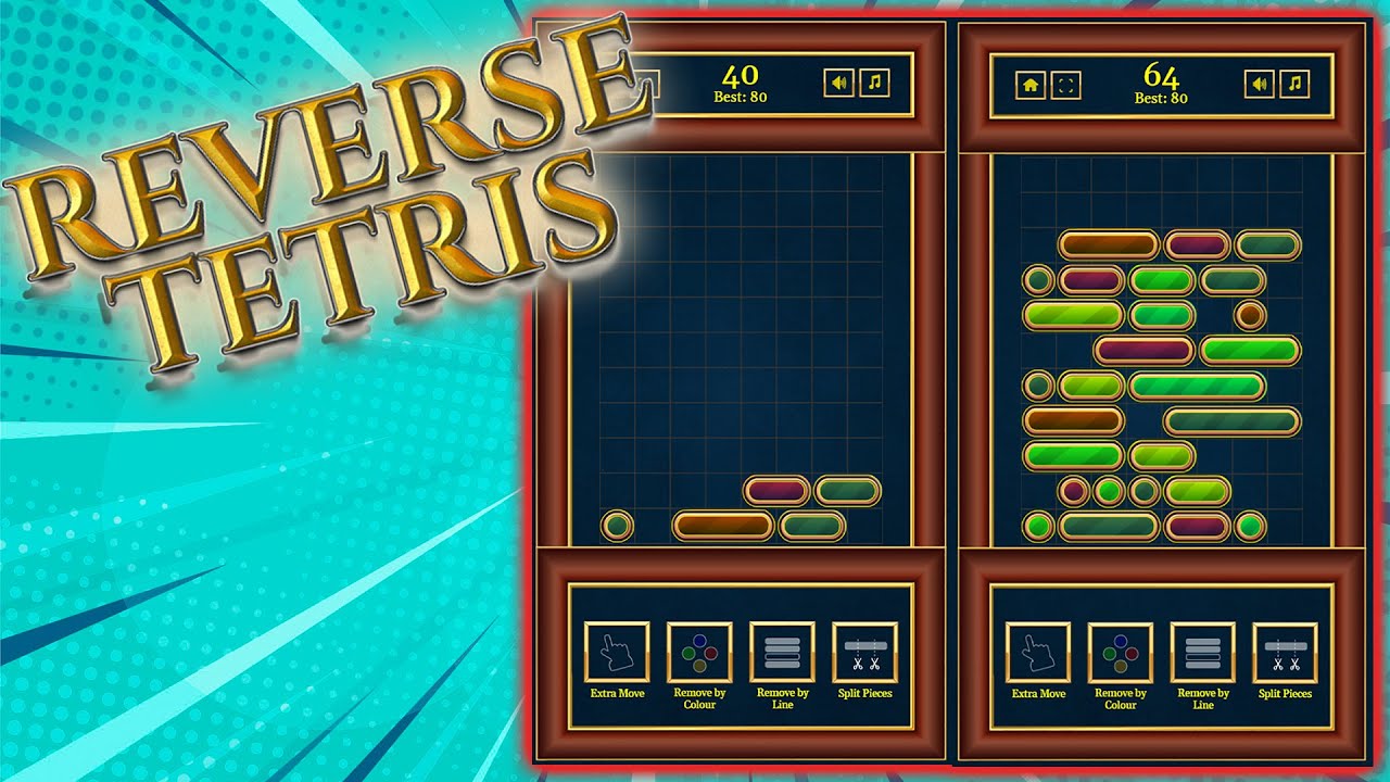 Reverse Tetris || Gameplay Video || 